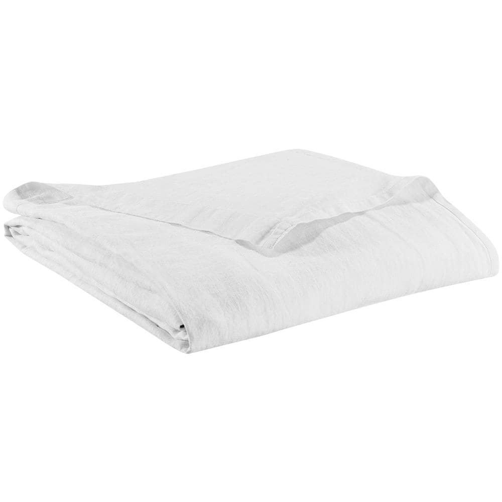 Lenzuolo Piatto Zeff In Lino 100% Bianco - 240 X 300 Cm - Foto 1