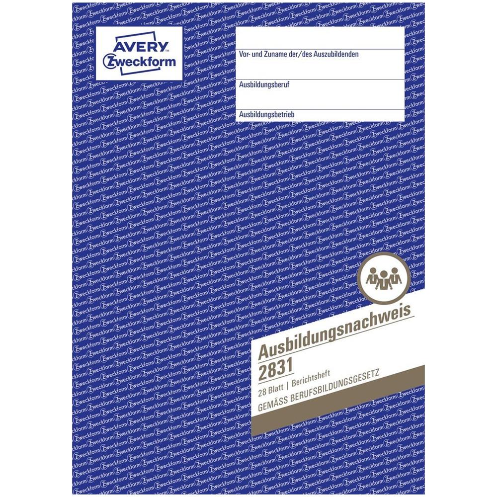 Zweckform Formularbuch ""ausbildungsnachweis"", A4 28 Blatt, 1 Woche Je Seite, Unterteilt In Ausbildungstage (2831)  - Foto 1