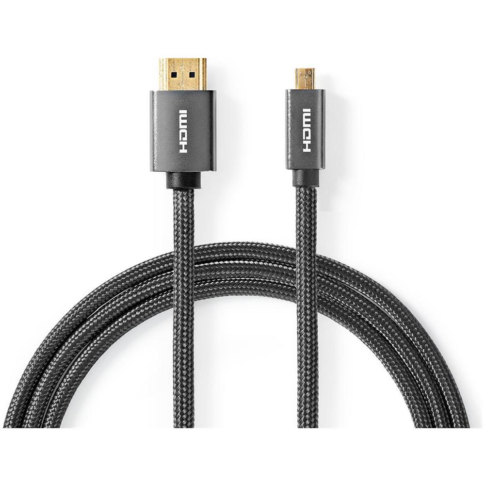 CVTB34700GY20 cavo HDMI 2 m HDMI tipo A (Standard) HDMI tipo D (Micro) Grigio - Foto 1