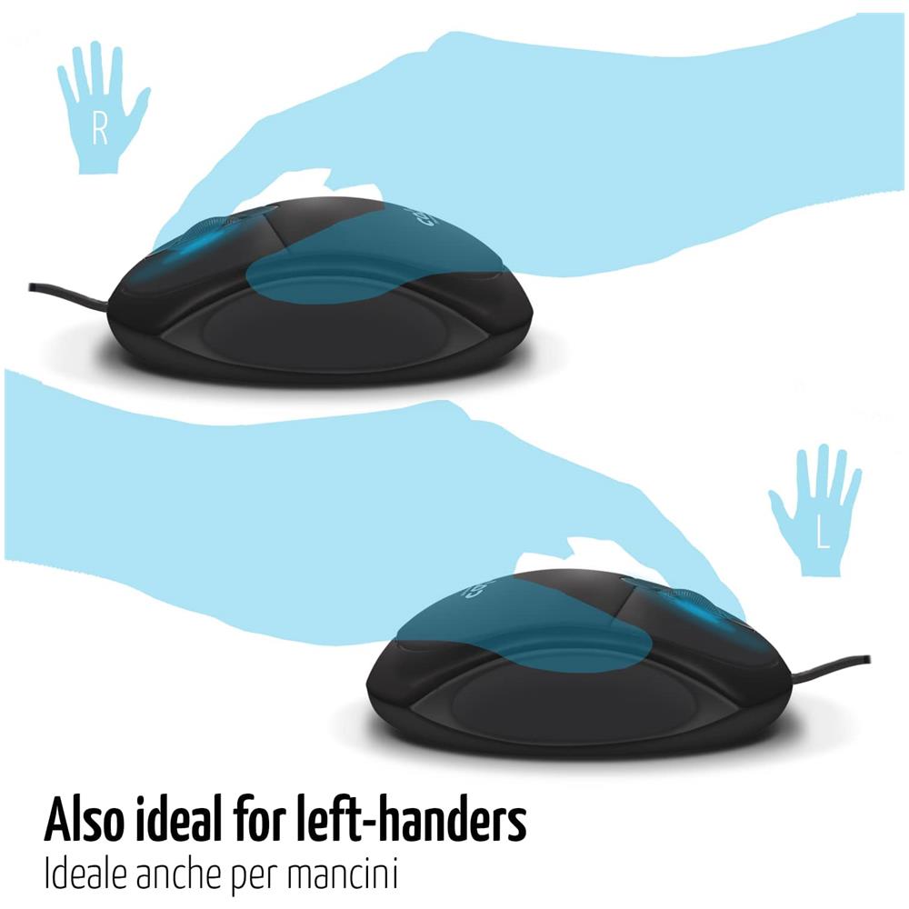 Mouse Cablato, Sensore Preciso, 1000 Dpi, 3 Pulsanti, Design Pratico E Confortevole, Mouse Per Pc Computer Notebook - Foto 7