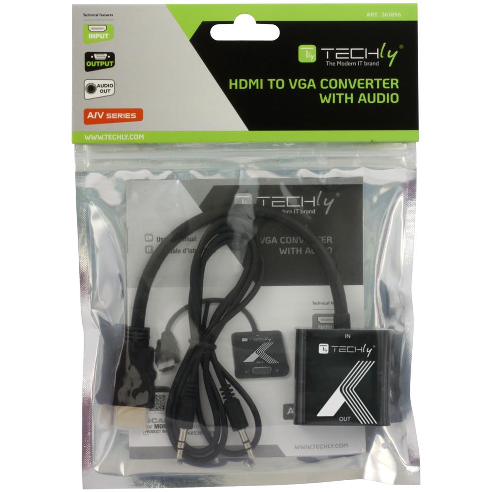 Convertitore E Adattatore Da Hdmi A Vga Con Audio 3,5mm - Foto 7