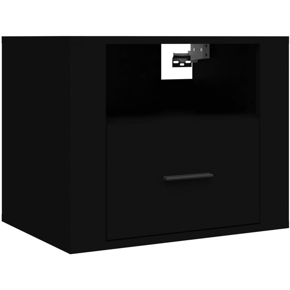 Comodino A Muro Nero 50x36x40 Cm - Foto 2