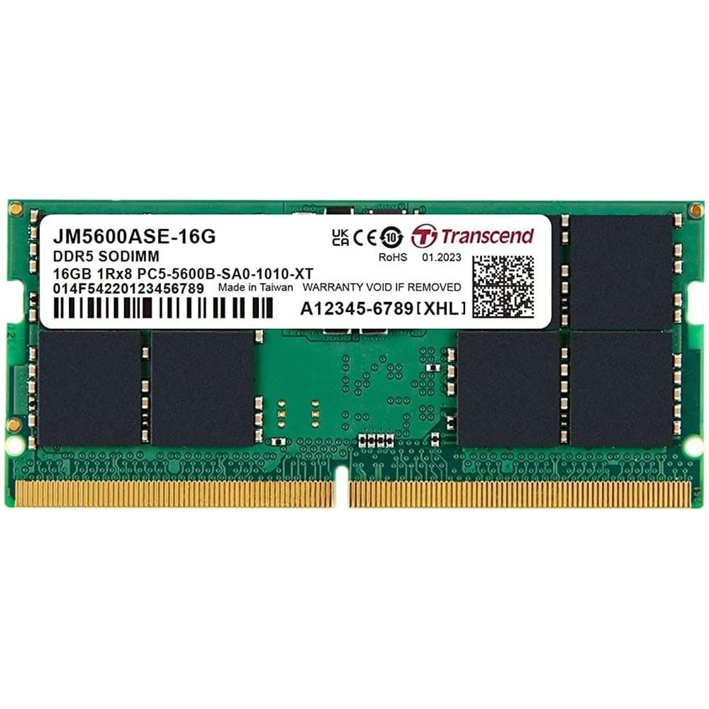Memoria SoDimm JetRam JM5600ASE-16G 16 GB (1x16 GB) DDR5 5600 MHz CL46 Colore Verde - Foto 1