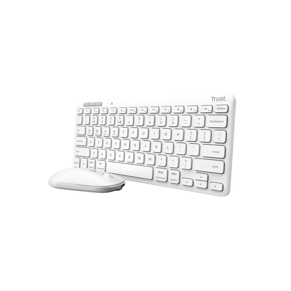 Tastiera e Mouse Wireless 25074 Colore Bianco - Foto 1