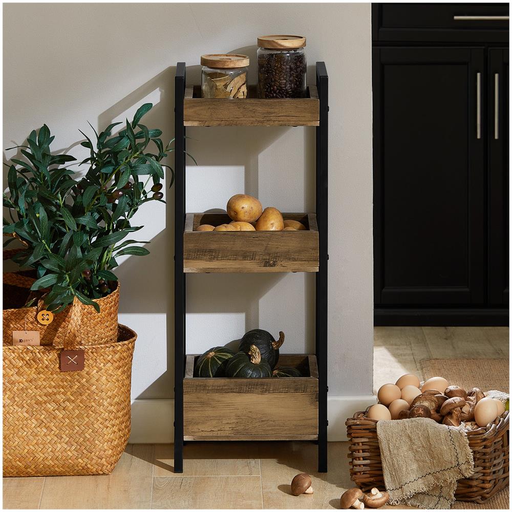 Biancheria Bagno Cesta Bagno Cesta Biancheria Scaffale Bagno Cesta Scaffale Mobili Bagno Salvaspazio Marrone Frg226-f - Foto 7