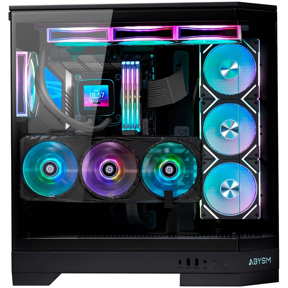 Case Danubio Sava H600 Desktop ATX / ATX /EATX / ITX /Micro ATX 2 Porte USB 3.2 Colore Nero - Foto 7