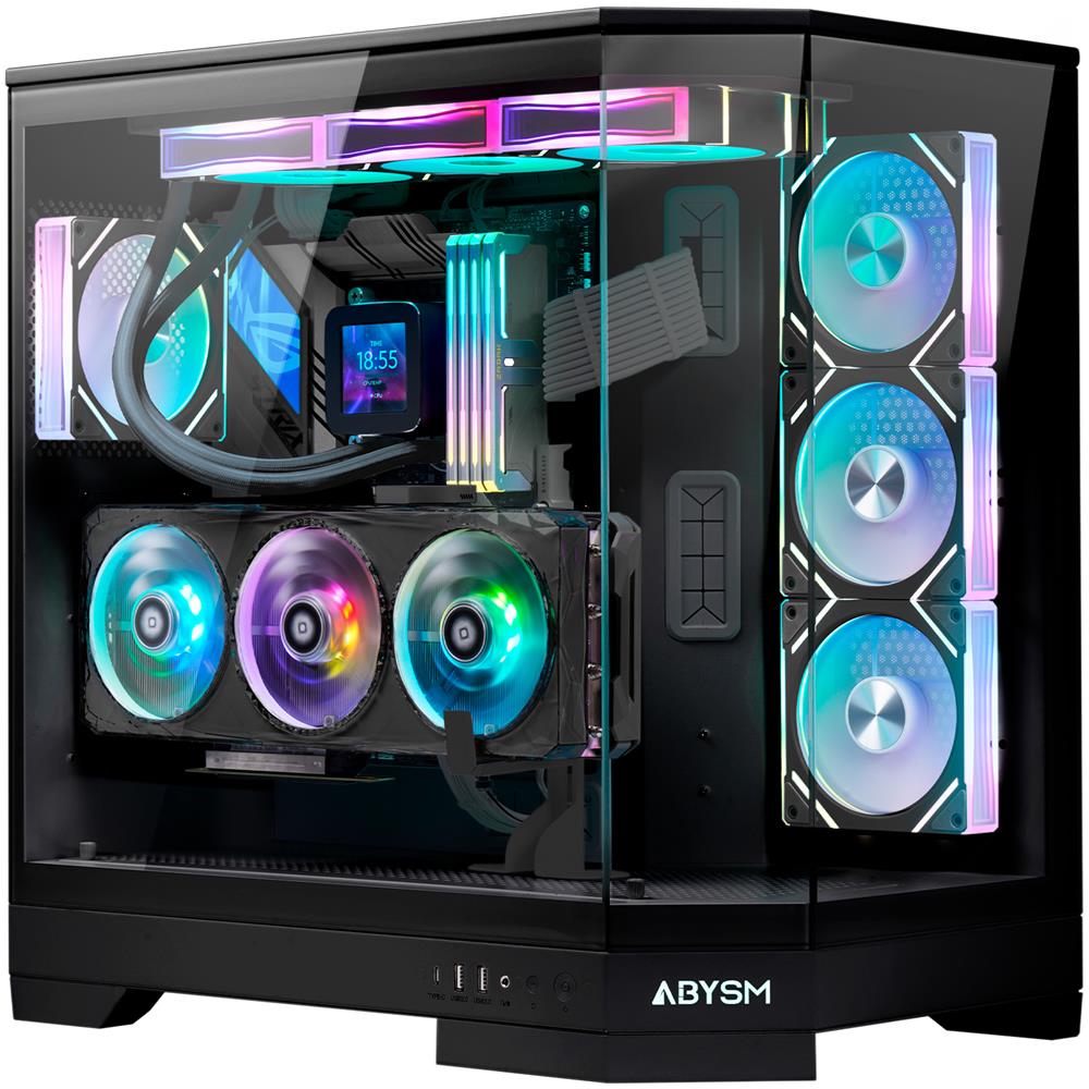 Case Danubio Sava H600 Desktop ATX / ATX /EATX / ITX /Micro ATX 2 Porte USB 3.2 Colore Nero - Foto 2