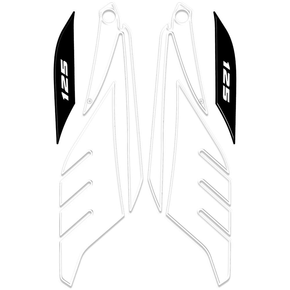Adesivi 3D Per Scooter X Max 125 Protezione Compatibile Per Yamaha Xmax 2014-2016 Nero-Bianco - Foto 1