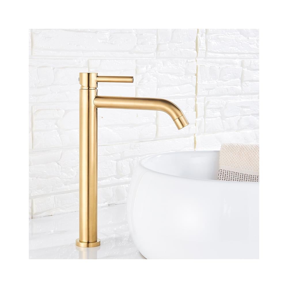 Rubinetto per lavabo da bagno, Blackswan, tipo M141, modello oro lucido, misura 30,7 cm - Foto 2