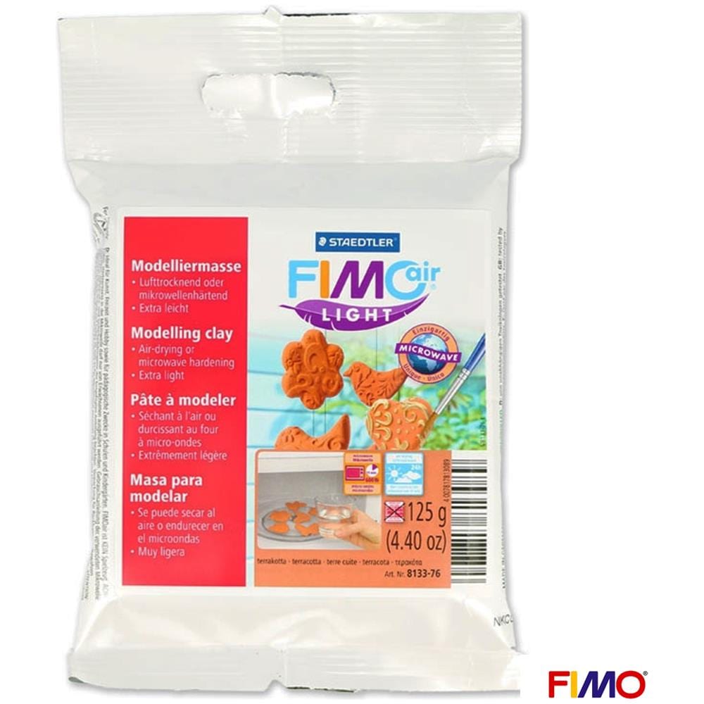 Air Light Terracotta 125 G Pasta Modellabile Scuola Hobby Arte Fimo Da Modellare - Foto 1