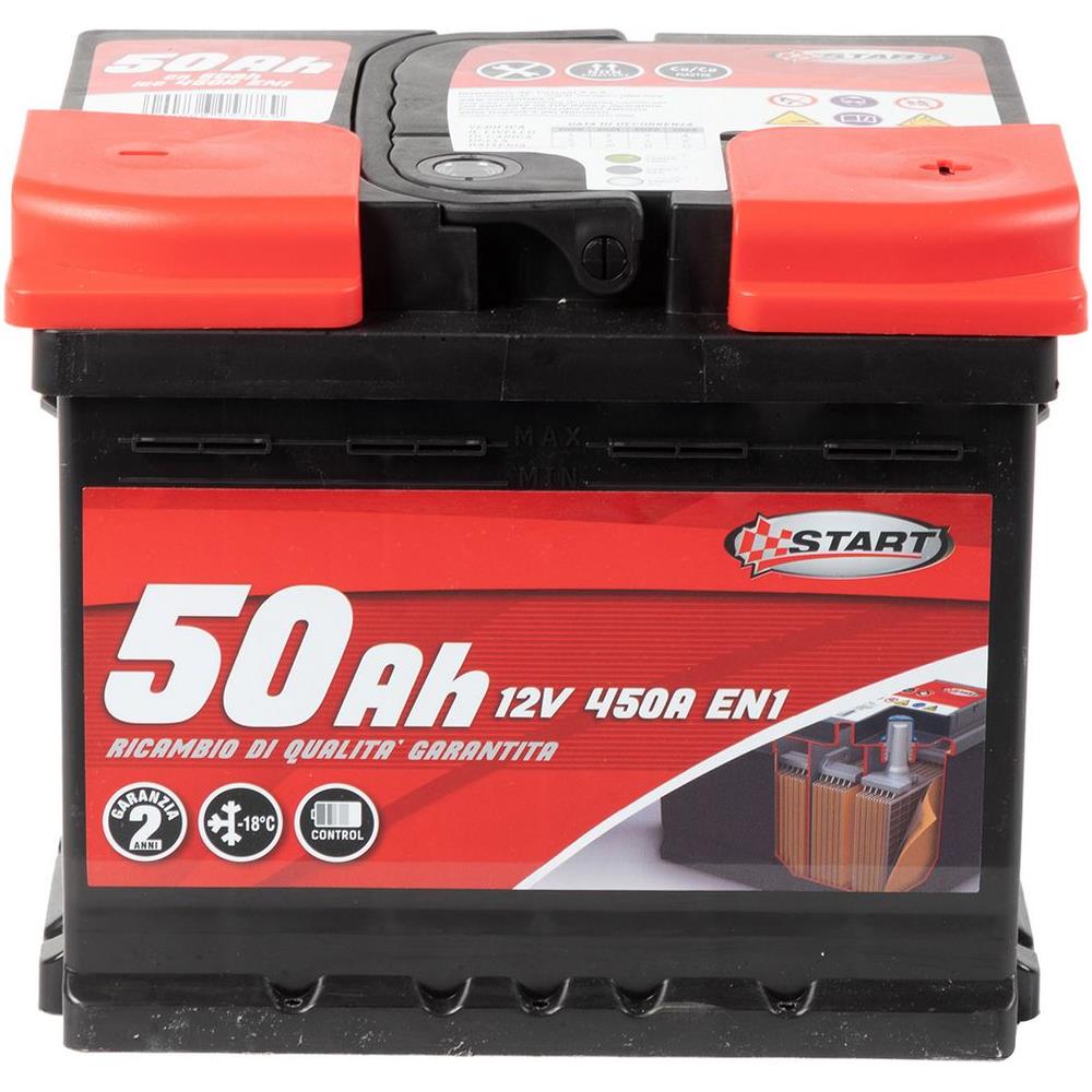 Batteria Auto 50ah 12v 450a Polo Positivo Destro Casetta L1 - Foto 4