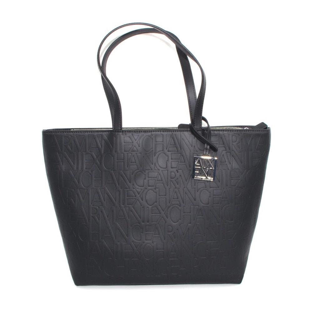 Borsa Shopping Donna A Spalla Logo Allover Nero Bs21ax11 942650 - Foto 1