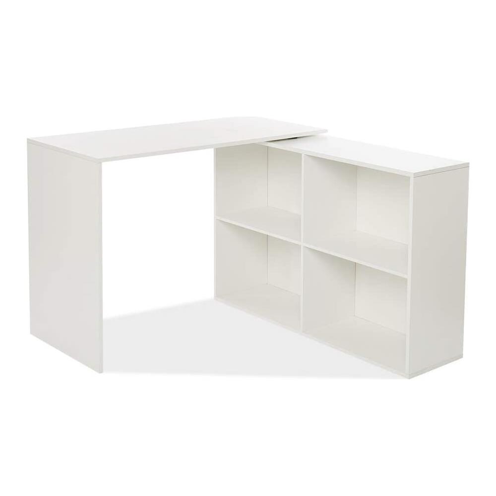 MONDEER - Scrivania A Forma Di L, Può Essere Ruotato Di 360 °, 106 X 106 X  75 Cm Scrivania Angolare, scrivania Pc Bianca, utilizzo Per Gioco, studio,  lavorare A Casa, ufficio, soggiorno - ePRICE