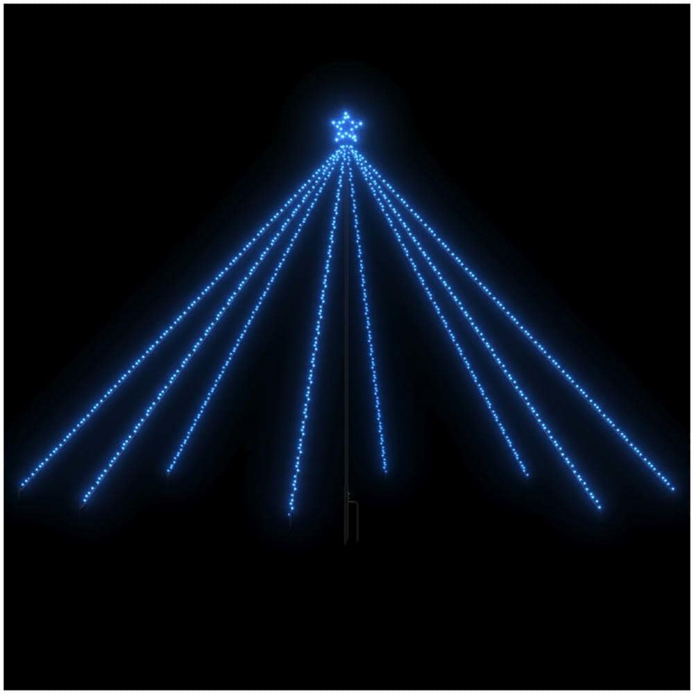 Luci Per Albero Natale Interni Esterni 576 Led Blu 3,6 M - Foto 2