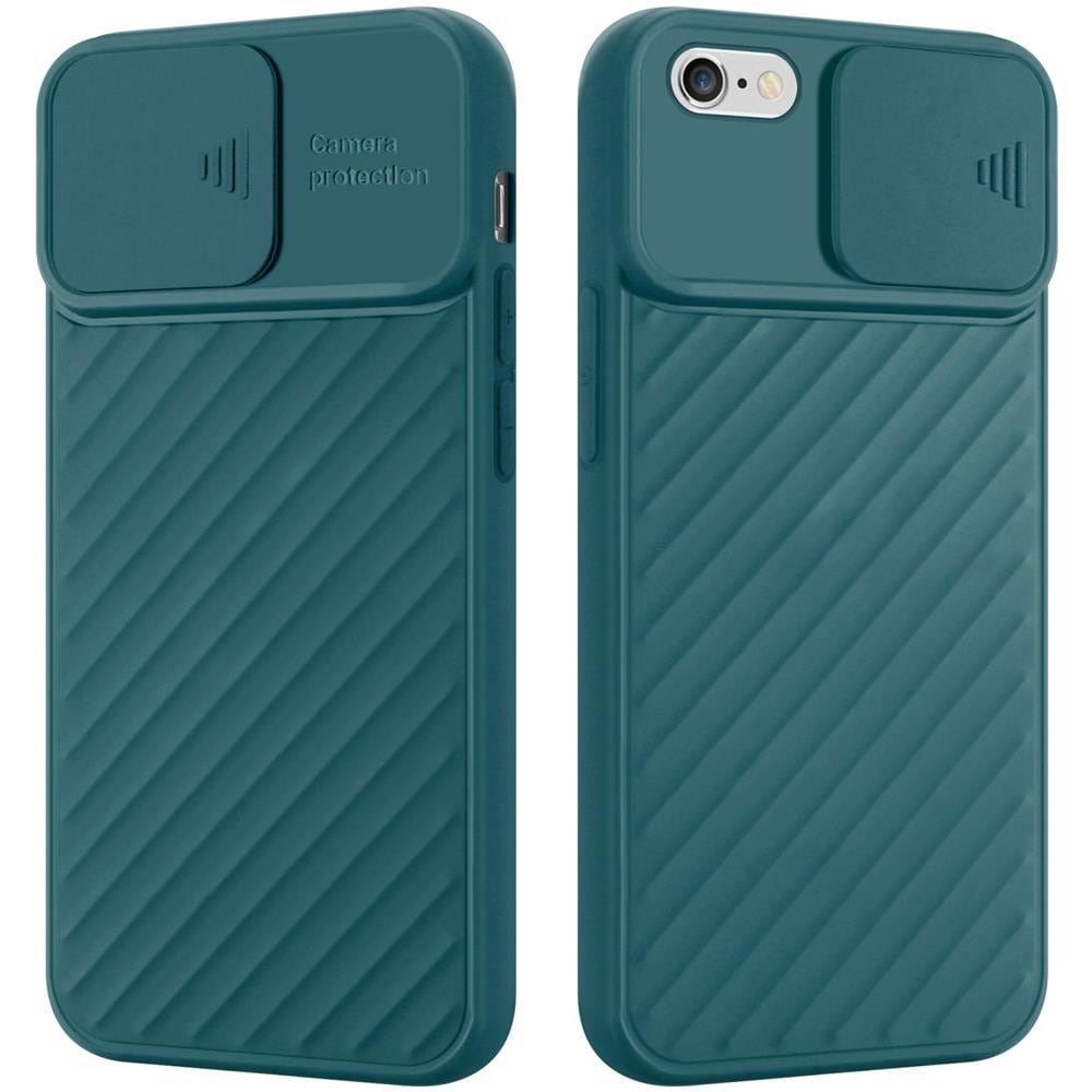 Custodia Compatibile Con Apple Iphone 6 Plus / 6s Plus In Verde Opaco - Coperchio Protettivo In Silicone Tpu Flessibile E Con Protezione Per La Fotocamera - Foto 1