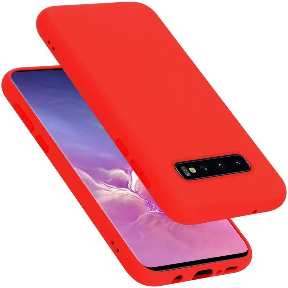 Custodia Compatibile Con Samsung Galaxy S10 Plus In Liquid Rosso - Coperchio Protettivo In Silicone Tpu Flessibile - Foto 1