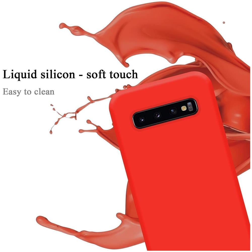 Custodia Compatibile Con Samsung Galaxy S10 Plus In Liquid Rosso - Coperchio Protettivo In Silicone Tpu Flessibile - Foto 2