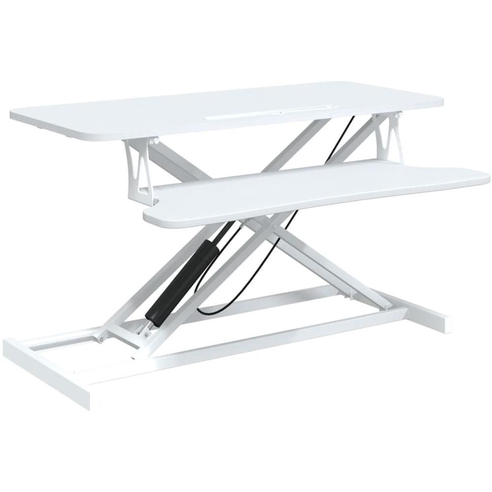 Banco Da Lavoro Regolabile 90x40x (13-50) Cm In Acciaio E Legno - Foto 2