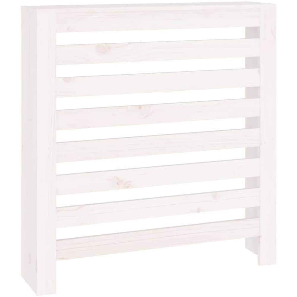 Copertura Termosifone Bianca 79,5x19x84 Cm Legno Massello Pino - Foto 2