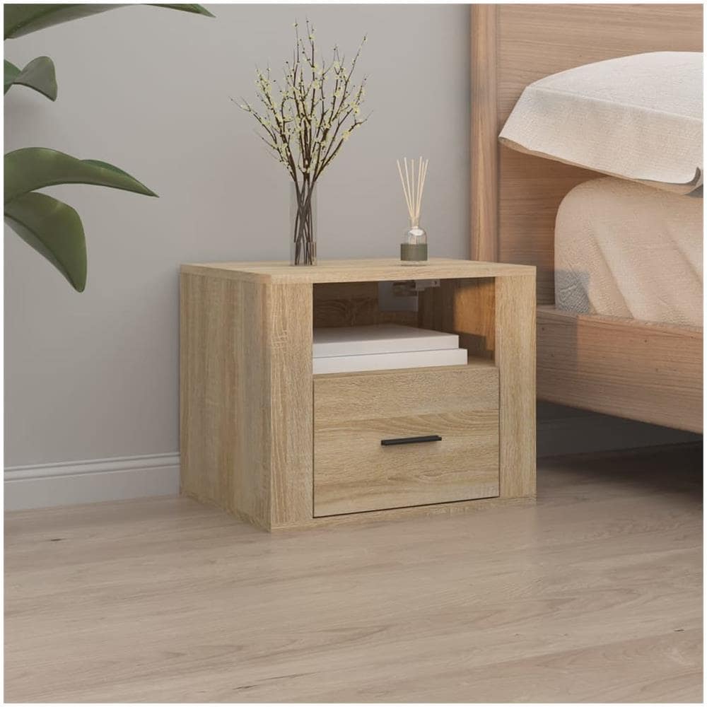 Comodini A Muro 2 Pz Rovere Sonoma 50x36x40 Cm - Foto 3