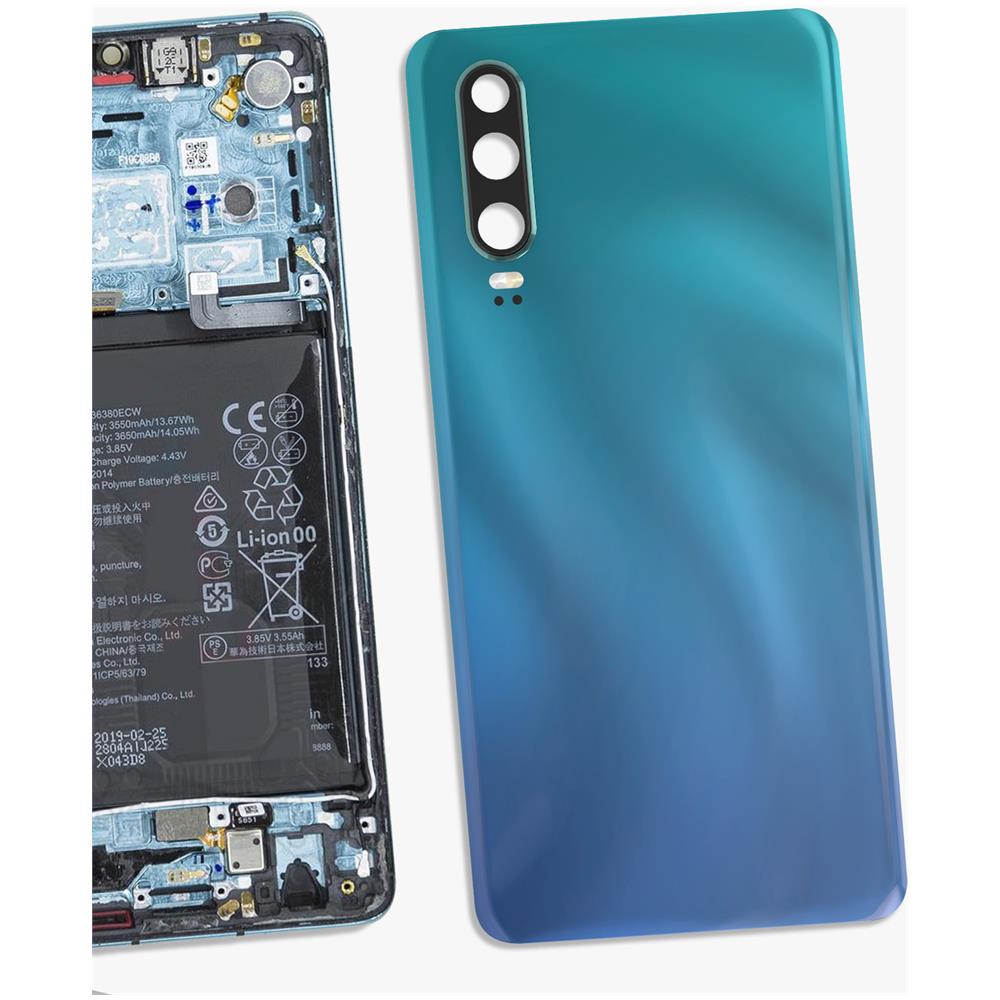 Vetro Posteriore Per Huawei P30 Con Adesivo Integrato - Foto 10