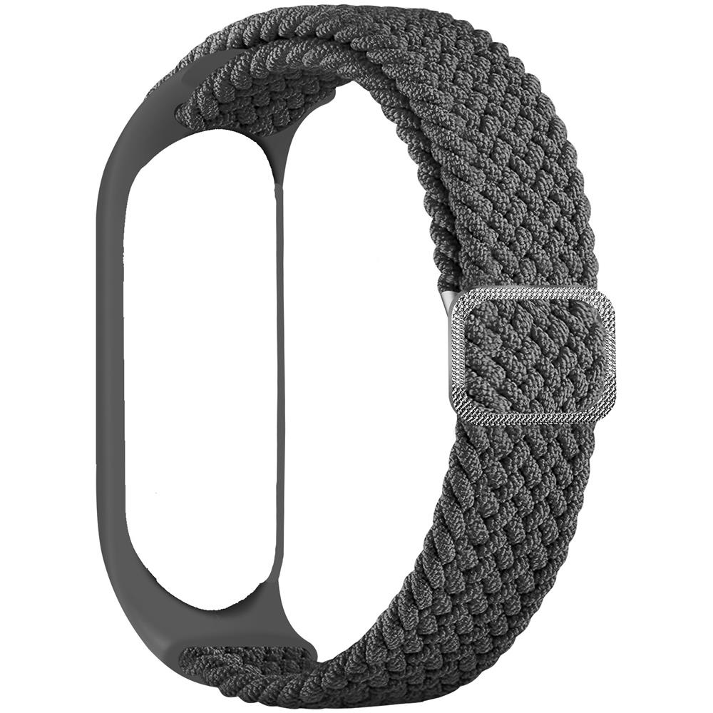 Cinturino Per Orologio In Nylon Per Xiaomi Mi Band 3/4/5/6/7/nfc Grey - Foto 4