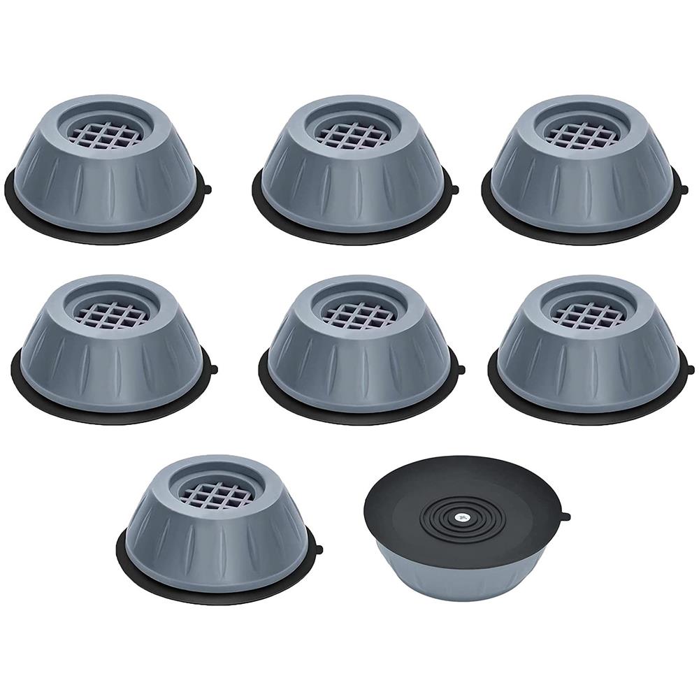 Piedini Antivibranti Per Lavatrice /asciugatrice Grigio 8-pack - Foto 1