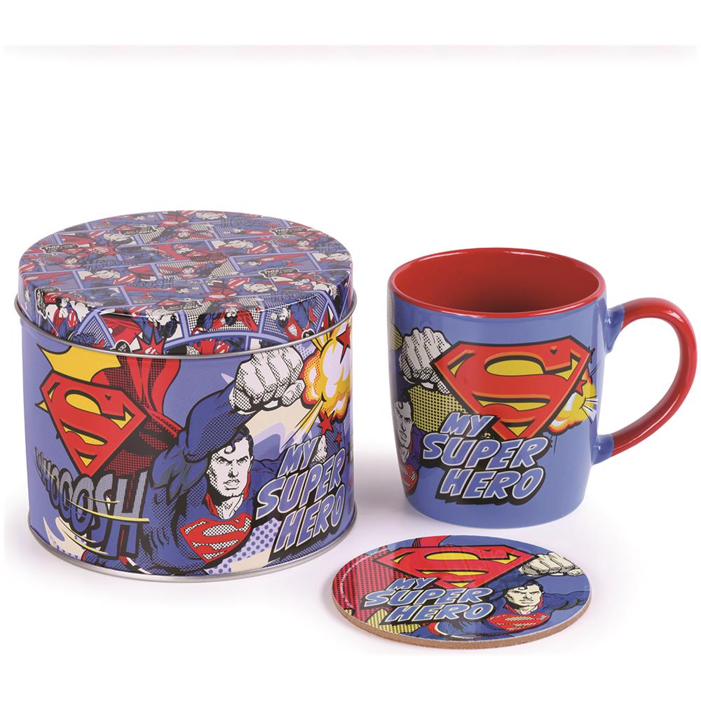 Superman - Set Regalo Il Mio Super Eroe - Sottobicchiere E Tazza - Foto 1