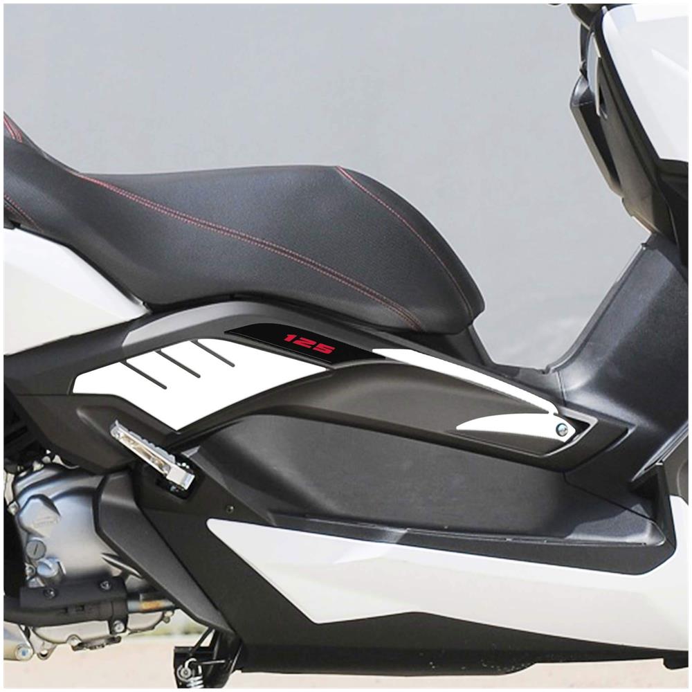 Adesivi 3D Per Scooter X Max 125 Protezione Compatibile Per Yamaha Xmax 2014-2016 Nero-Rosso - Foto 2
