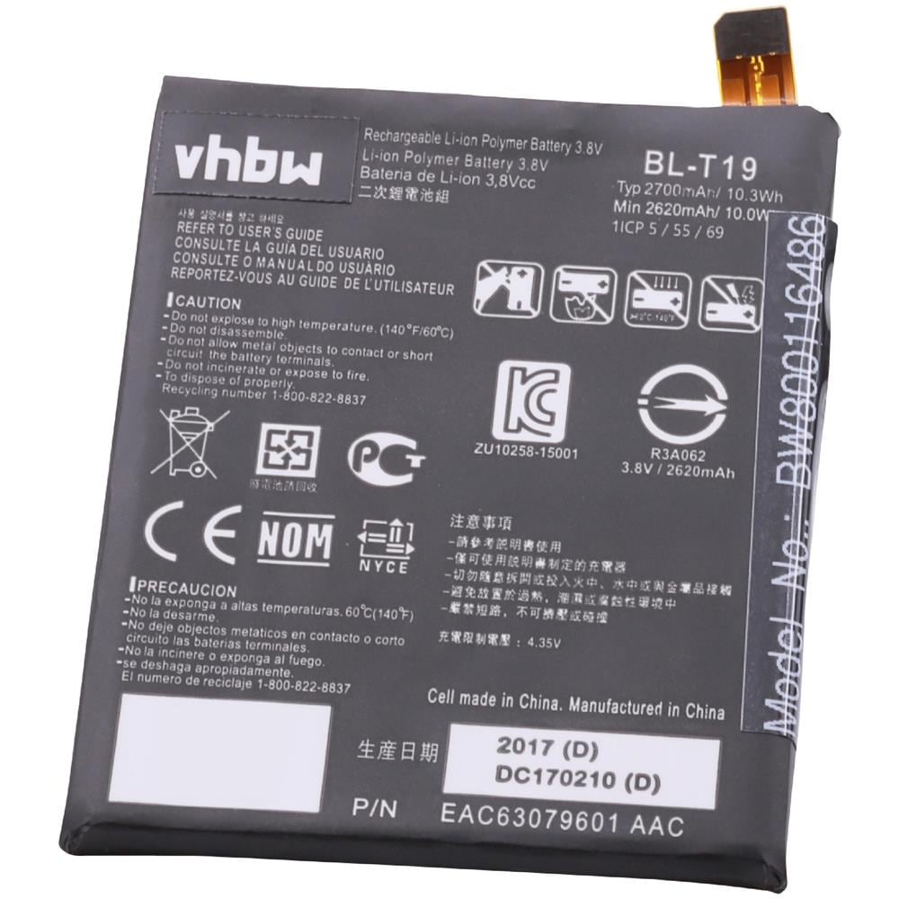 Litio-polimeri Batteria 2600mah (3.8v) Per Cellulari E Smartphone Come Lg Bl-t19 - Foto 1