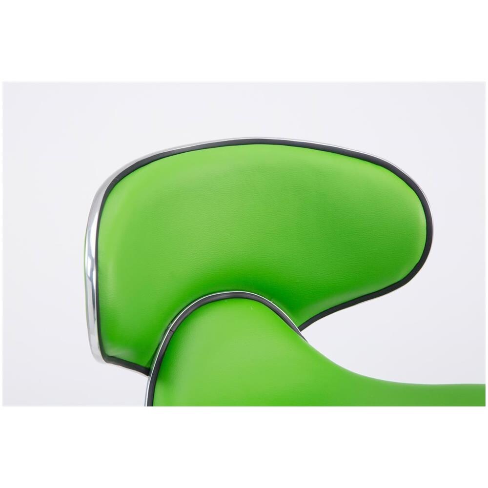 Set 2 Sgabelli Cucina Las Vegas V2 in Similpelle - Coppia Sedie Sgabello Imbottite Girevoli e Regolabili 62-82cm con Schienale Verde - Foto 2