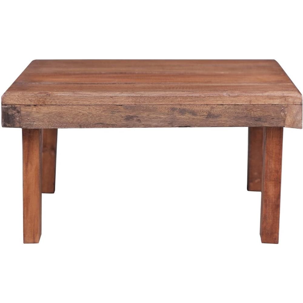 Tavolino Da Caffè 60x45x23 Cm Legno Massello Di Recupero - Foto 2
