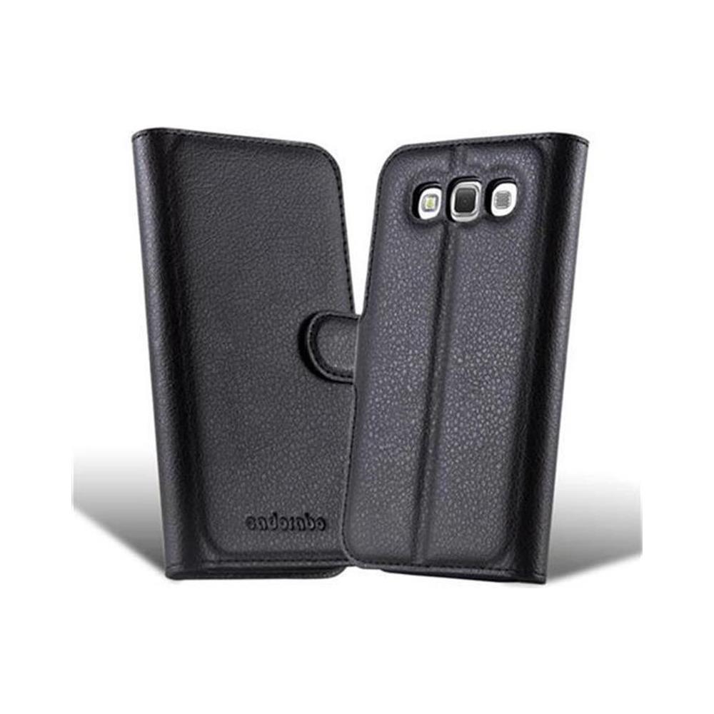 Custodia Compatibile Con Samsung Galaxy Win In Nero Carbone - Coperchio Protettiva Con Chiusura Magnetica, Funzione Stand E Tasca Per Le Carte - Foto 2
