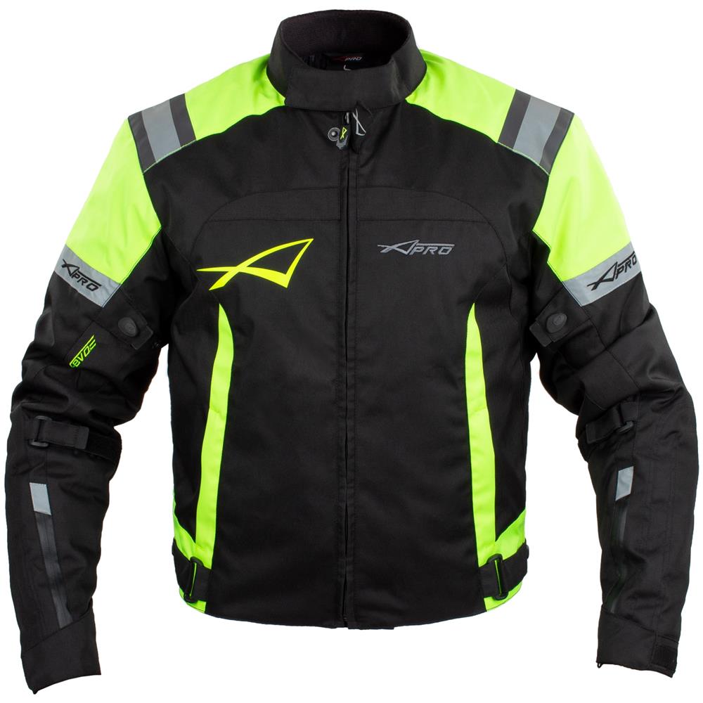 Giacca Sport Touring Moto Cordura Ce Protezioni Sfoderabile Scooter Fluo Xl - Foto 2