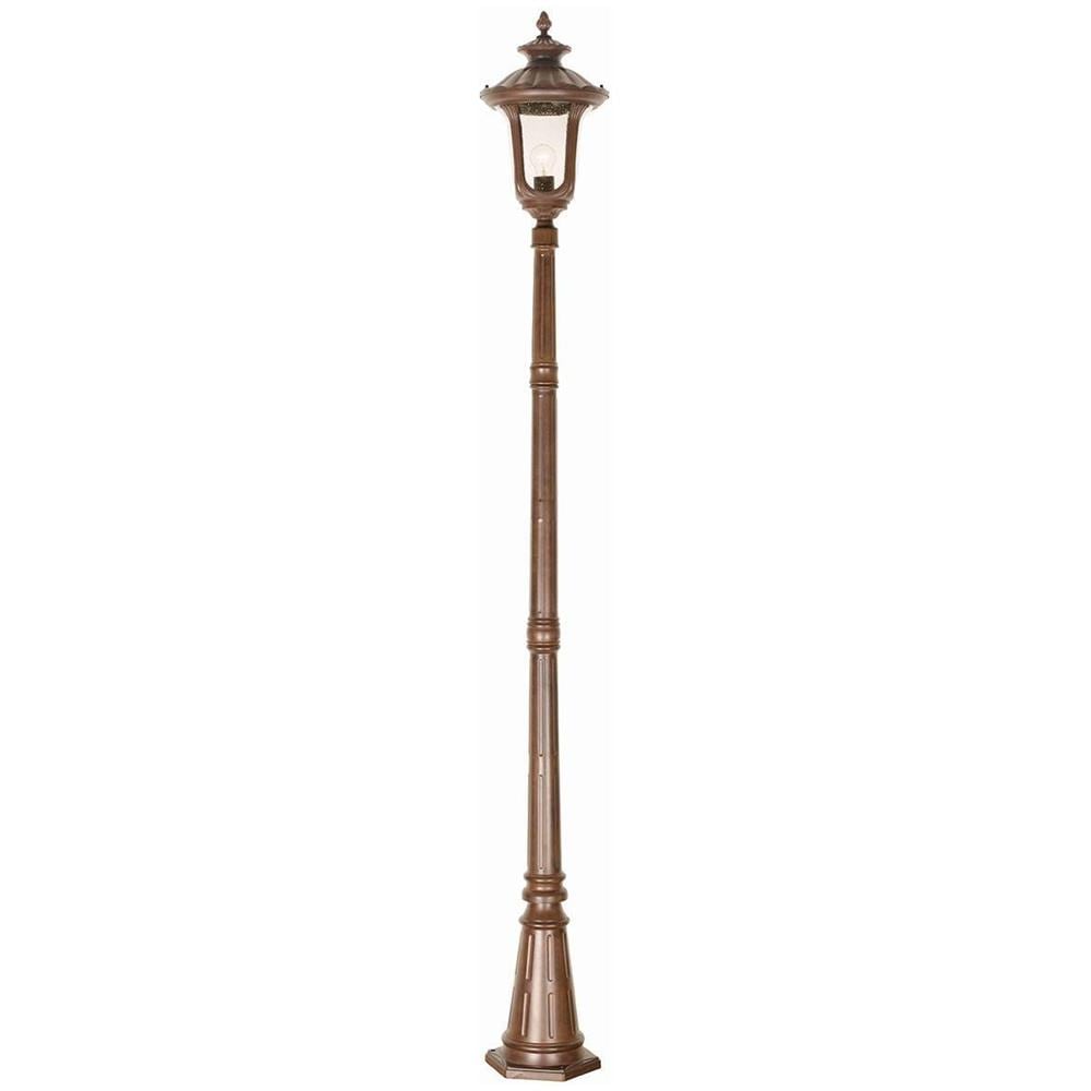 1 Lampione Da Esterno Medio Leggero Bronzo Ruggine Patina Ip44, E27 - Foto 1