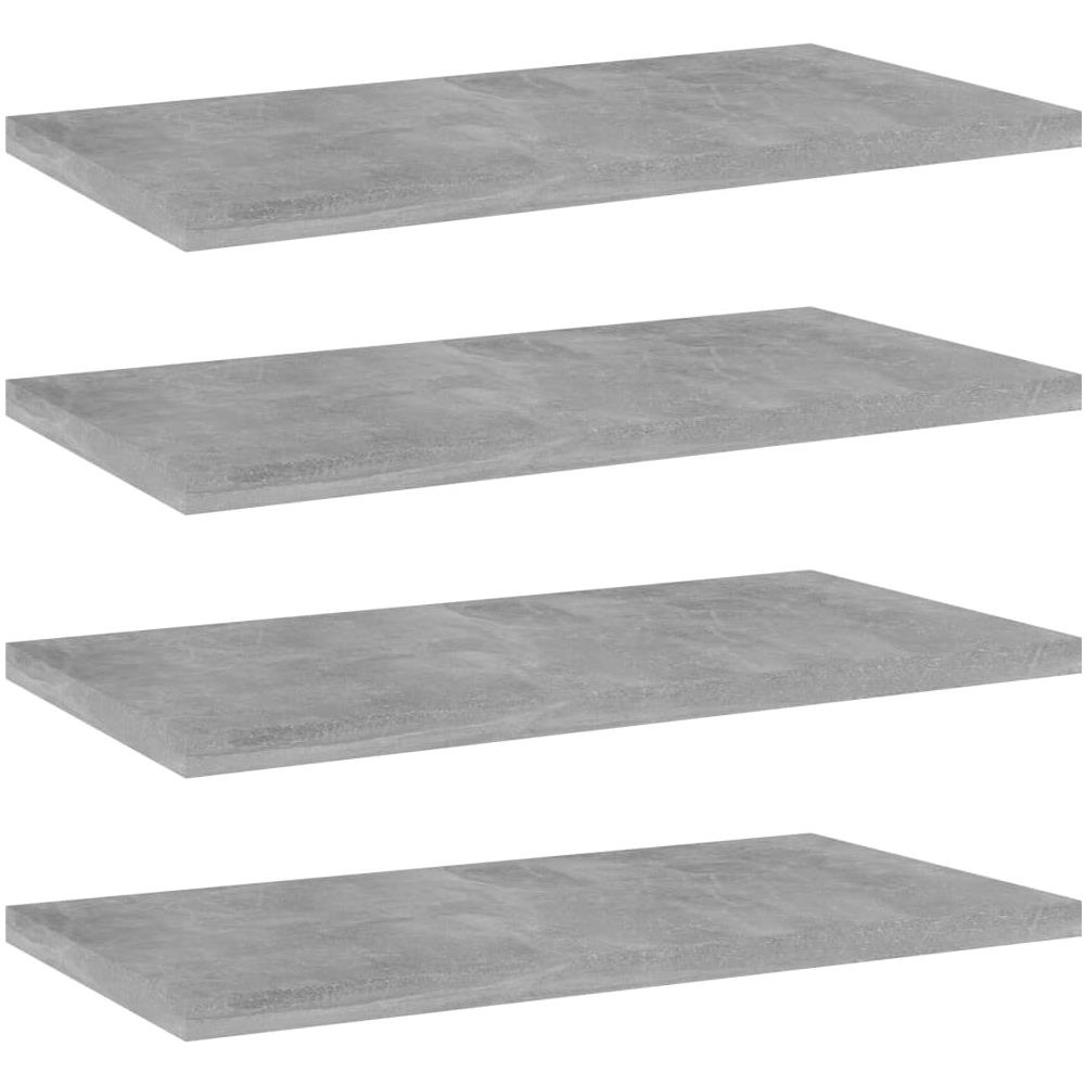 Ripiani per Libreria 4pz Grigio Cemento 40x20x1,5cm Multistrato - Foto 1