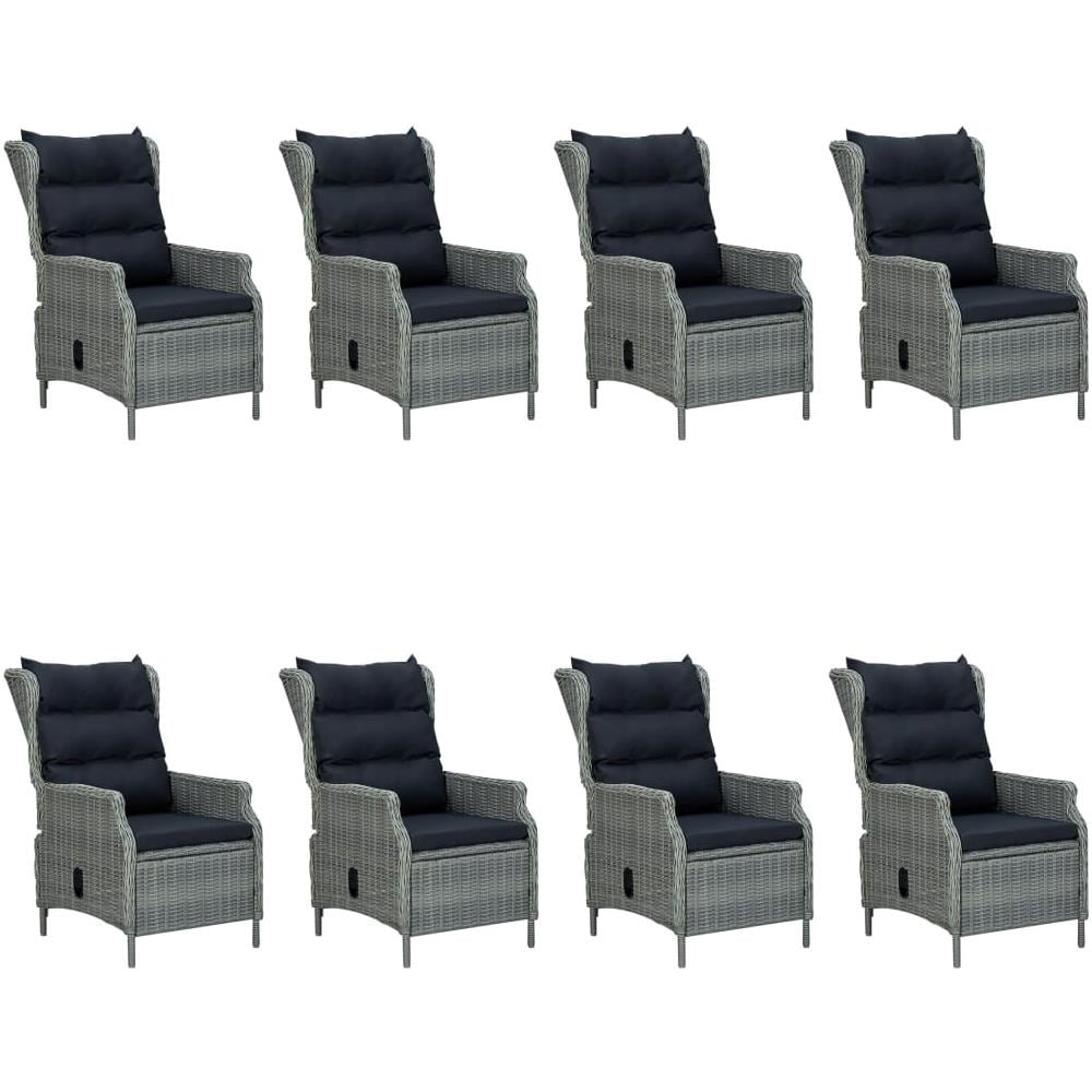 Set da Pranzo da Giardino 9 pz Grigio Chiaro - Foto 2