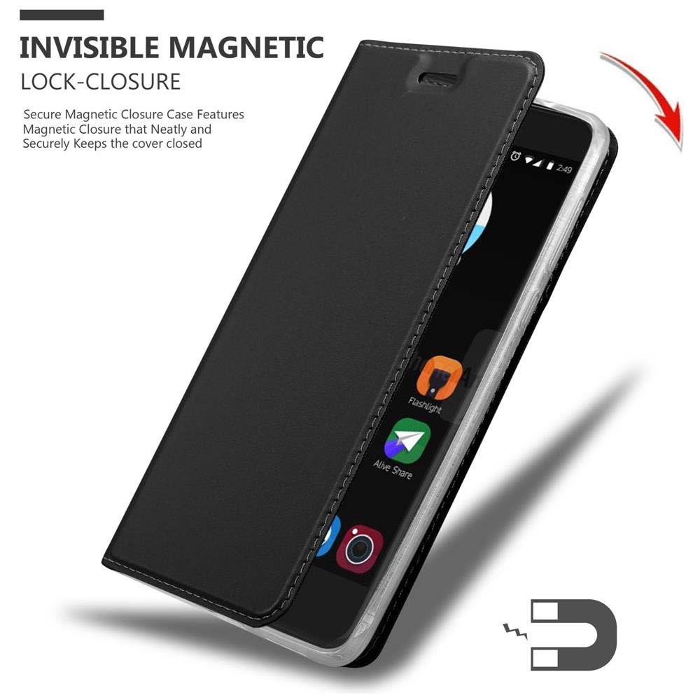 Custodia Compatibile Con Zte Blade V7 In Classy Nero - Coperchio Protettiva Con Chiusura Magnetica, Funzione Stand E Tasca Per Le Carte - Foto 8