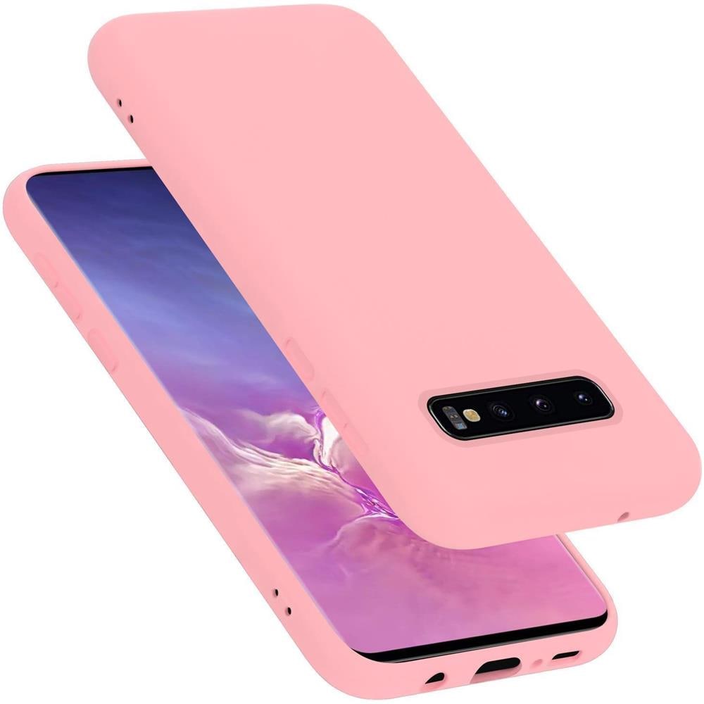 Custodia Compatibile Con Samsung Galaxy S10 Plus In Liquid Rosa - Coperchio Protettivo In Silicone Tpu Flessibile - Foto 1