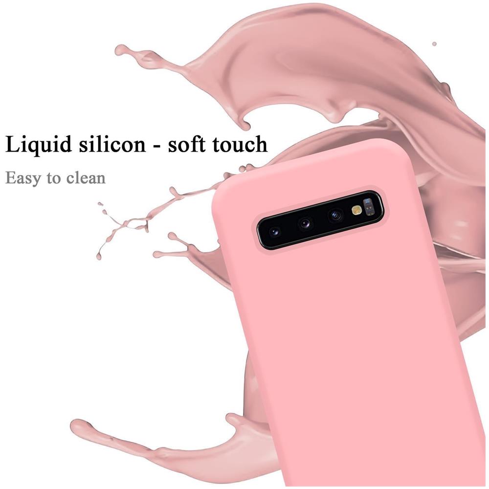 Custodia Compatibile Con Samsung Galaxy S10 Plus In Liquid Rosa - Coperchio Protettivo In Silicone Tpu Flessibile - Foto 2