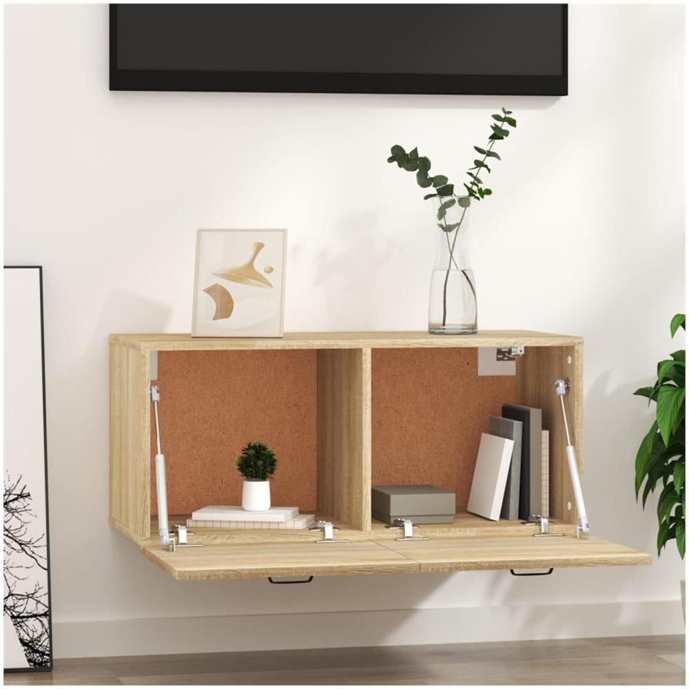 Armadietto A Muro Rovere Sonoma 80x35x36,5 Cm Legno Multistrato - Foto 3