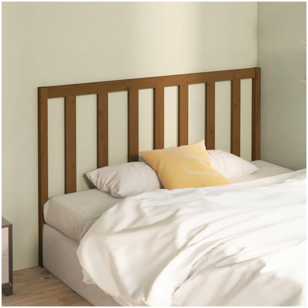 Testiera Per Letto Miele 156x4x100 Cm In Legno Massello Di Pino - Foto 3