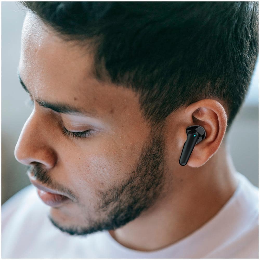 Auricolari Wireless Bluetooth TWS158 con Custodia di Ricarica Funzioni ENC /ANC Autonomia fino a 7 ore Colore Nero - Foto 7