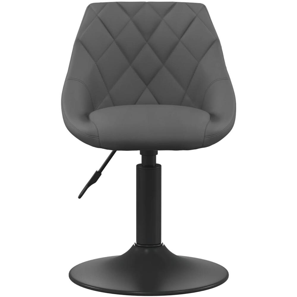 Sedie Da Pranzo Girevoli 6 Pz Grigio Scuro In Velluto - Foto 3