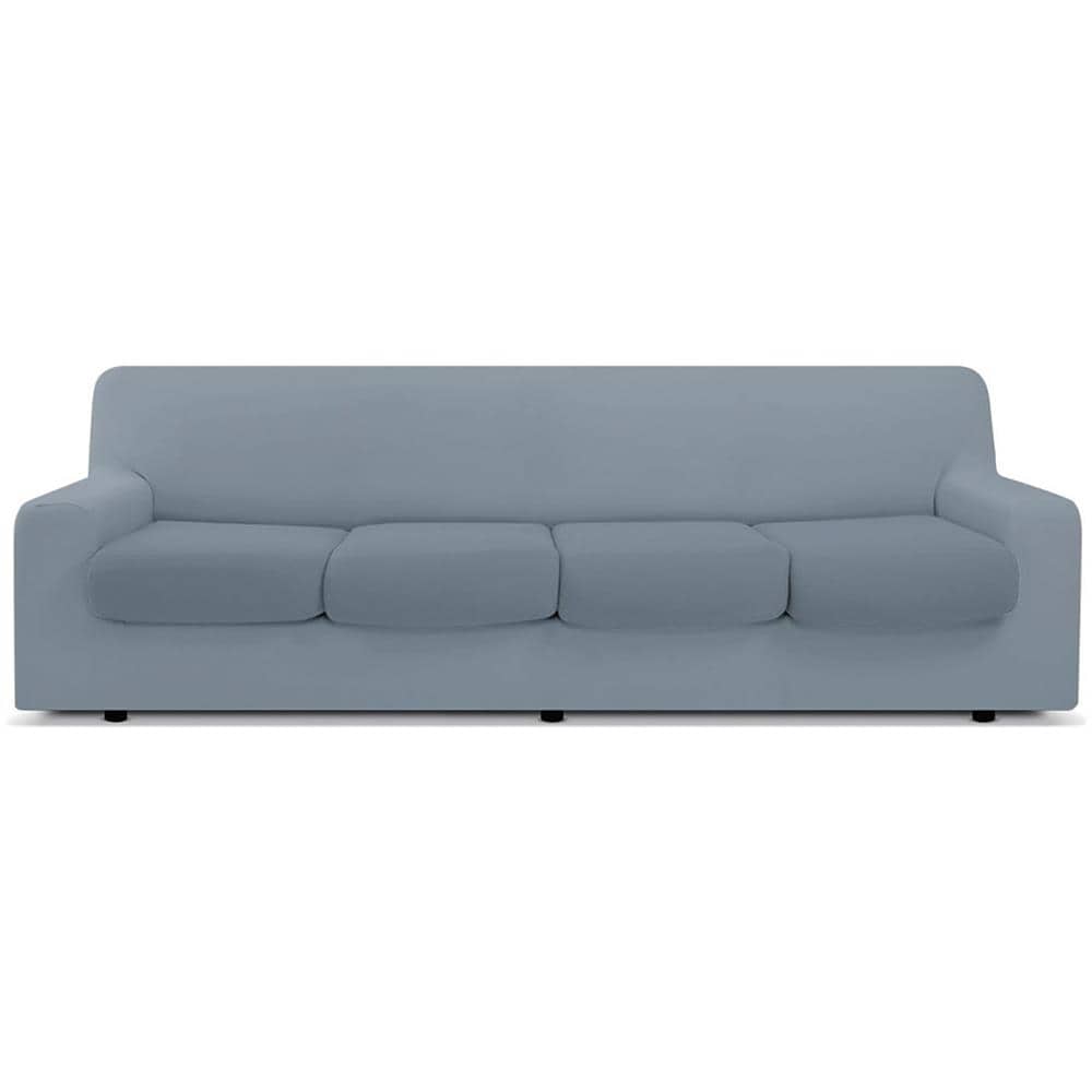 Copridivano Antimacchia Elasticizzato Protettivo Impermeabile Genius Tinta Unita 4 Posti Xl Grigio Sassi 1020 - Foto 1