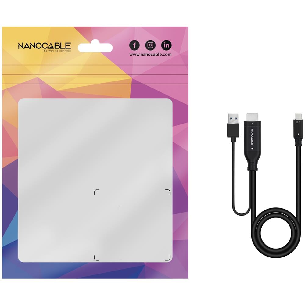 10.15.4354 cavo e adattatore video 1,8 m HDMI + USB Type-A USB tipo-C Nero - Foto 6