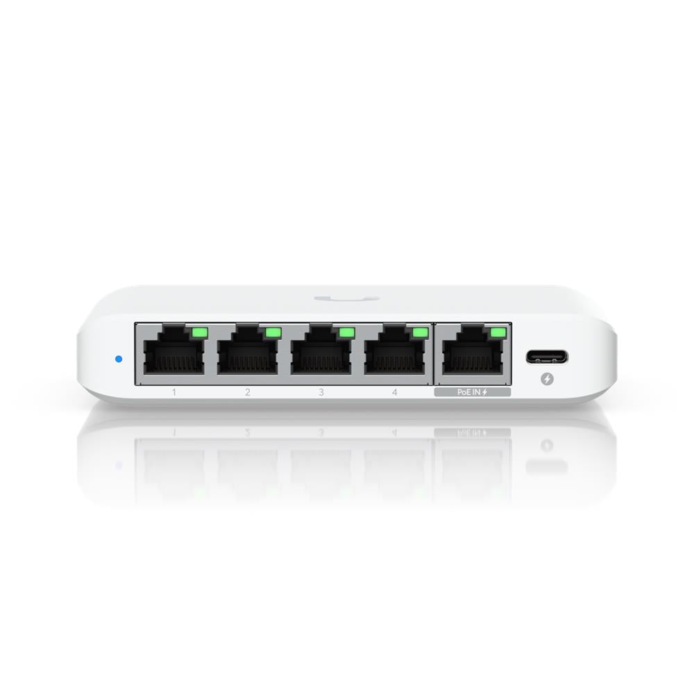 UniFi Flex Mini 2.5G Gestito 2.5G Ethernet (100/1000/2500) Supporto Power over Ethernet (PoE) Desktop Bianco - Foto 1