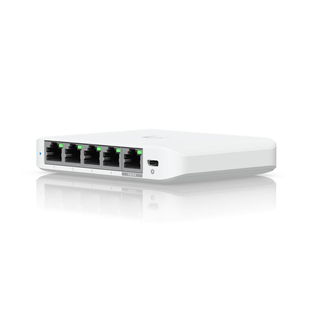 UniFi Flex Mini 2.5G Gestito 2.5G Ethernet (100/1000/2500) Supporto Power over Ethernet (PoE) Desktop Bianco - Foto 2
