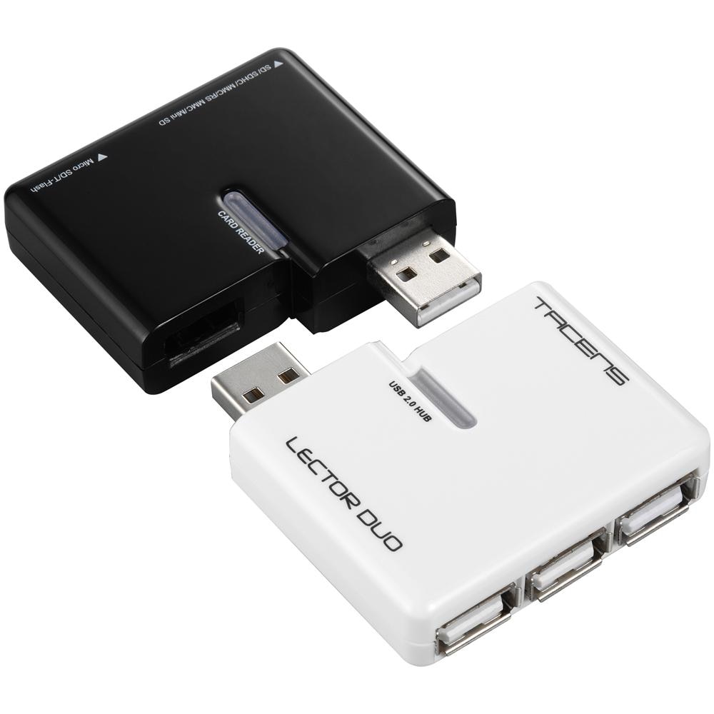 Lector Duo, microSD (TransFlash) , miniSD, MMC, SD, SDHC, USB 2.0, 480 Mbit / s, Win 98 / ME / 2000 / XP / Vista / Mac - Foto 1