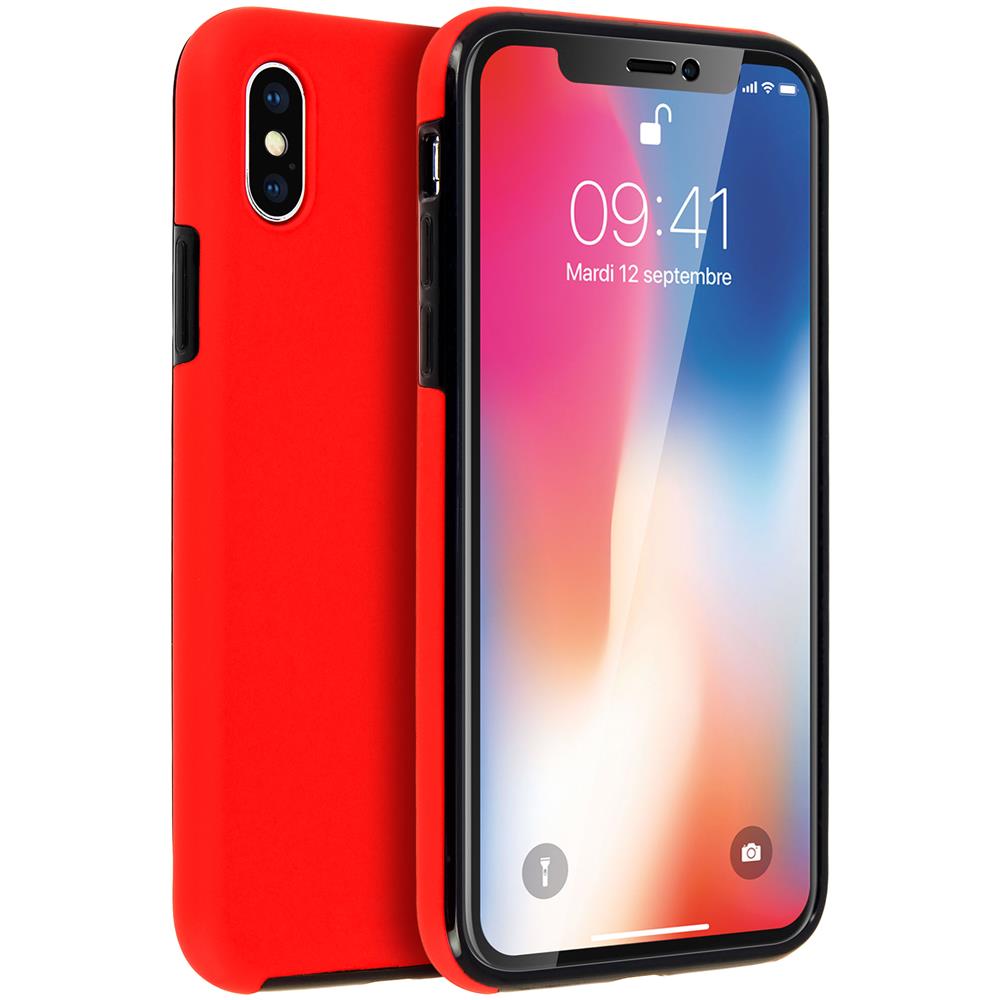 Cover Integrale Rossa Retro + Davanti Iphone X / Xs - Foto 2